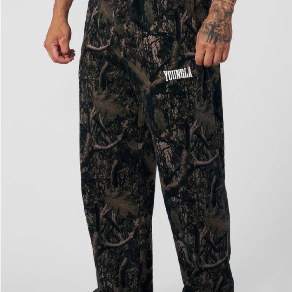 YoungLA Men's Forest Camo Joggers